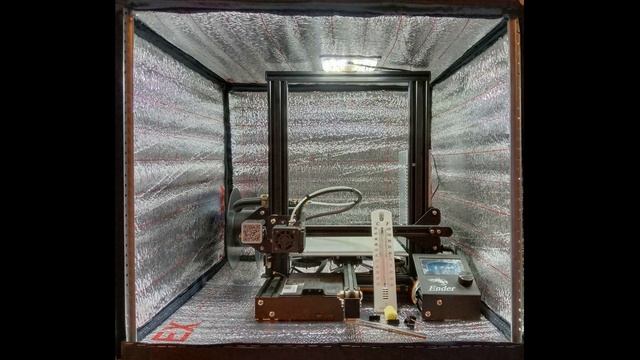 Компактный термочехол с шумоподавлением для Ender 3, с повернутым креплением для катушки