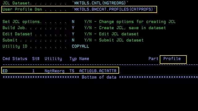 CATALOG MANAGER for DB2 - User utility profile смотреть онлайн