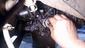 замена сальника коленвала, шестерней ГРМ, и помпы на ВАЗ 2109.