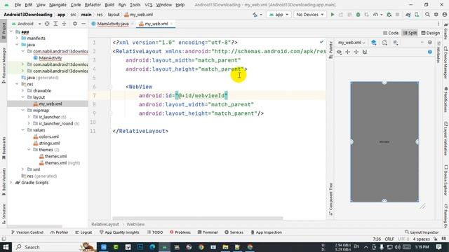 Download file inside WebView from android 13 | Android Studio | Java | Android 13 WebView bin fix смотреть онлайн