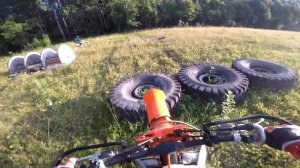 Тренировка на стадионе/стант на питбайках/GR8 300 2т