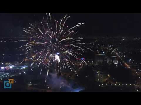 Салют 9 мая, с коптера. Одинцово. 4K смотреть онлайн