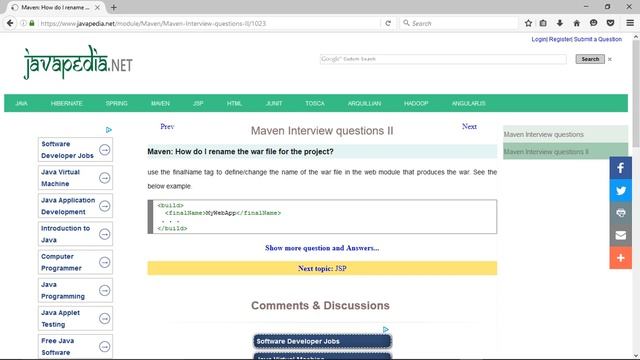 Maven: How do I rename the war file for the project?
| javapedia.net смотреть онлайн
