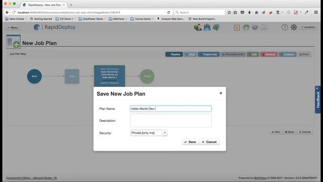 RapidDeploy 5.0 Job Plan Tutorial смотреть онлайн