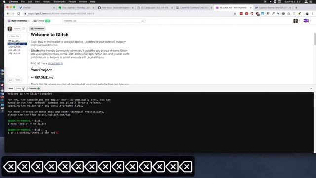 Using refresh with Glitch console смотреть онлайн