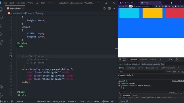 Bootstrap 5 Course - flexbox utilities смотреть онлайн