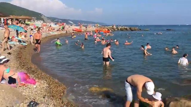 Погода в Архипо-Осиповке 29.07.18 / Пляж смотреть онлайн