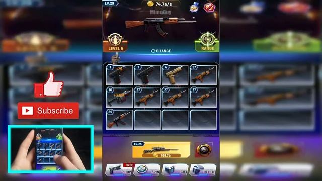 Idle Gun Tycoon! UNLOCK ALL GUN MAX LEVEL GUNS EVOLUTION! (9999+ Level Gun!) смотреть онлайн