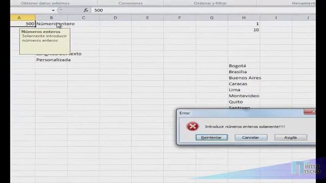 11 Validación de datos Excel смотреть онлайн