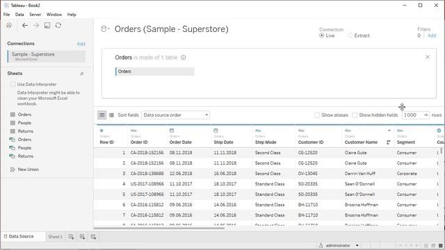 11. Изменения в модели данных Tableau 2020 2 Relations смотреть онлайн