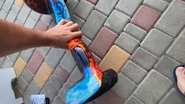 Гироскутер 10 дюймов огонь и лёд алюминий колеса смотреть онлайн