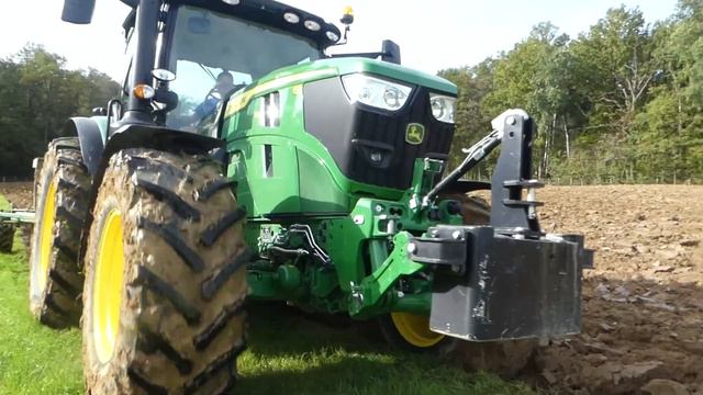 LABOUR ET SEMIS DE BLE // JOHN DEERE 6R 155 & 8100 // FARMER IRL смотреть онлайн