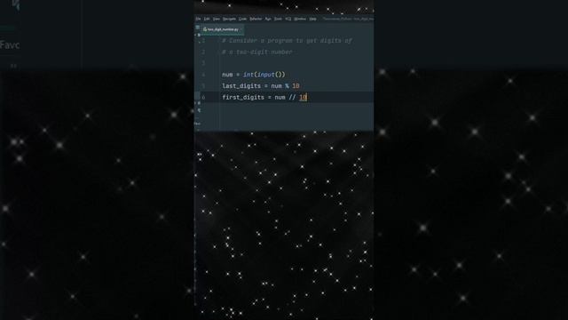 Getting the digits of a two-digit number смотреть онлайн