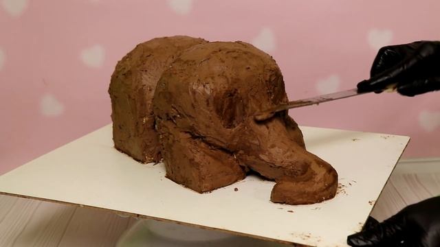 Торт для МАМЫ! 3Д-торт МАМОНТЁНОК. Мастер-класс 3д-торт. смотреть онлайн