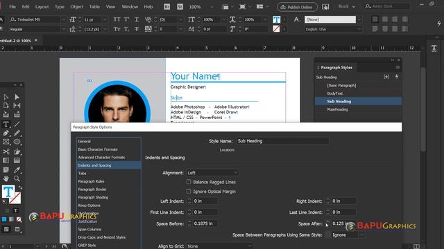 How to Design Resume or CV in Adobe InDesign | Learn Paragraph Styles Basics in Adobe InDesign смотреть онлайн