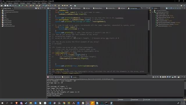 HW3/4 Arrays and Methods - Kathy Moss - Promineo Tech смотреть онлайн