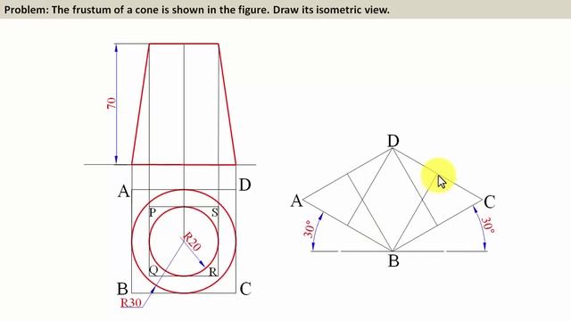 Isometric View_Frustum of Cone смотреть онлайн