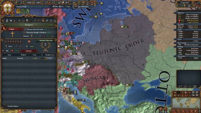 [EU4] Live 200 Subscribers - Teutonic Order - Great Crusade path смотреть онлайн