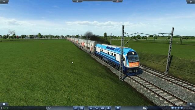 Transport Fever-обзор мода ТЭП150+ТВЗ61-4492+ТВЗ61-4465 смотреть онлайн