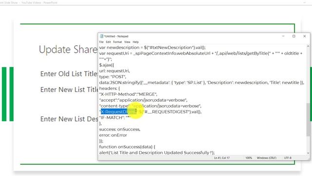 SharePoint Rest API - Update SharePoint List Title and Description смотреть онлайн