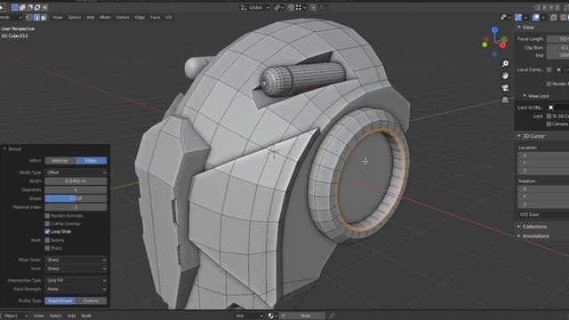 Speed modeling Sci-fi Helmet - Grid Modeler (blender addon) смотреть онлайн