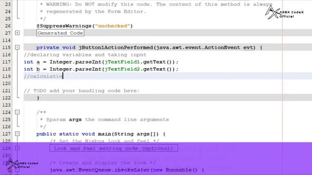 Simple Addition Program in Java GUI - NetBeans | Beginners Java | ARBX CodeX 2020 смотреть онлайн