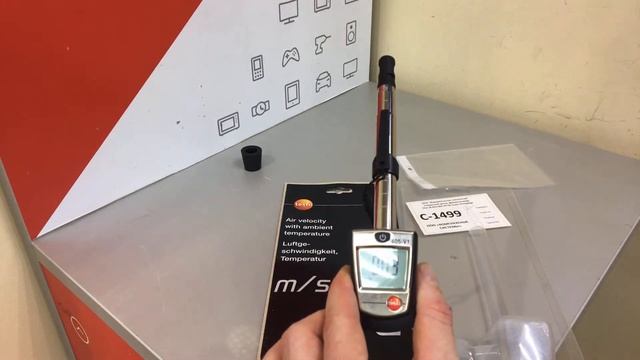 Термоанемометр Testo 405-V1 смотреть онлайн