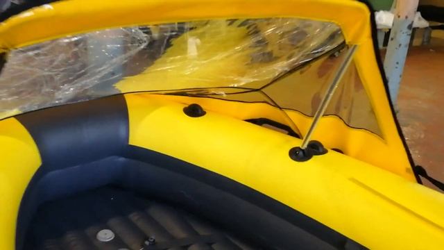 Тент носовой №1 на лодку Риф Скат 370 НДНД смотреть онлайн