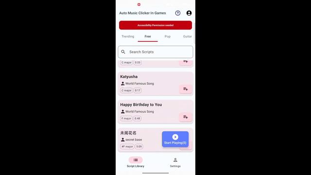 Auto Music Clicker for many games:Sky、Genshin Impact、Eggy смотреть онлайн