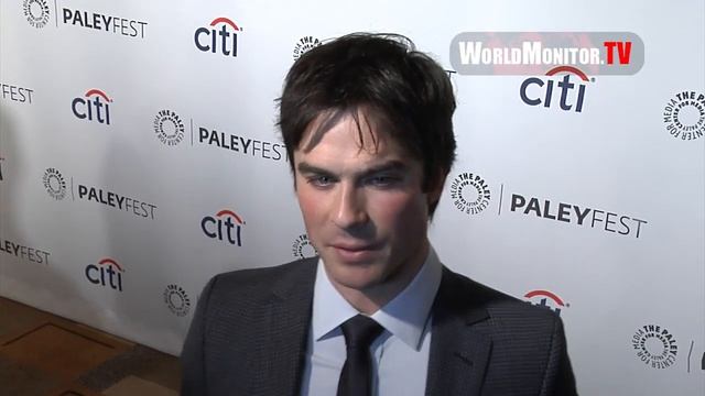 Nina Dobrev, Ian Somerhalder, Paul Wesley Interviewed At PaleyFest 2014 'The Vampire Diaries'