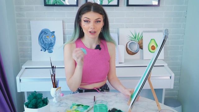 Рисую Кактус Акварелью ? | Как нарисовать Кактус акварельными красками смотреть онлайн