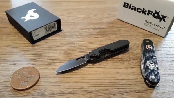 Black Fox Bean Gen 2 (440C/G10) BF-719G10 all black | EDC Gear Tool Werkzeug