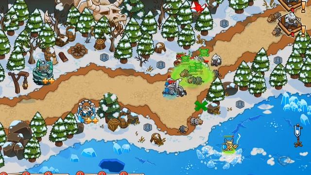 crazy kings walkthrough - tutorial level beneath the Giant's table Yeti смотреть онлайн
