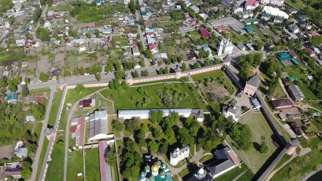 Полёт над прекрасным городом Суздаль и Кидекша на реке Нерль. смотреть онлайн