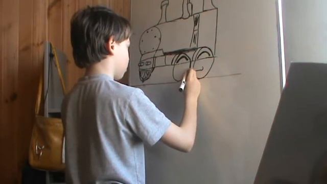как нарисовать поезд и вагон смотреть онлайн