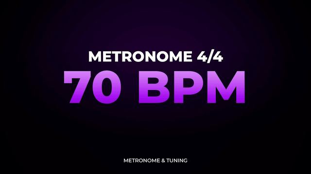 Metronome - 70 BPM 4/4 (Beats per minute) смотреть онлайн