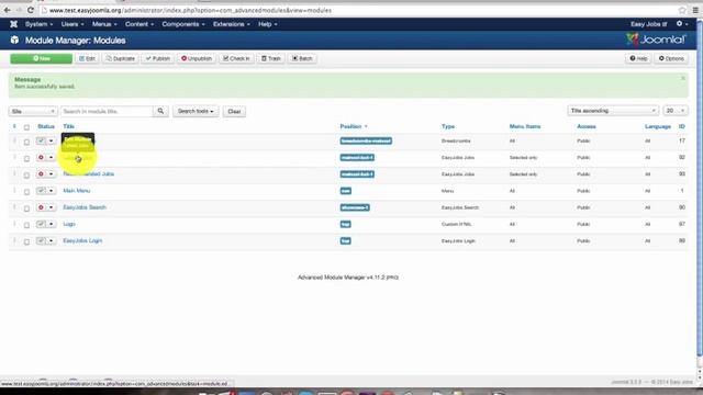 Easy Jobs - Joomla! Jobs Component - Basic Site Settings смотреть онлайн