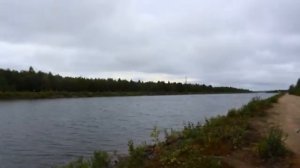 Рыбалка на коссе озера в Полярных Зорях