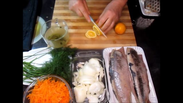 Сельдь по-голландски. Сельдь с овощами. Herring in Dutch. Herring with vegetables ქაშაყი ჰოლანდიურა смотреть онлайн