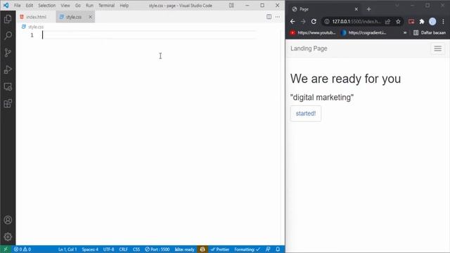Cara membuat landing page dengan Bootstrap | Create landing page with Bootstrap смотреть онлайн