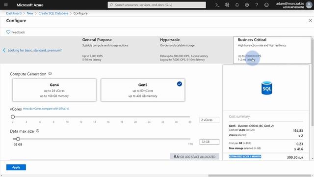 Azure SQL Database Tutorial | Relational databases in Azure смотреть онлайн