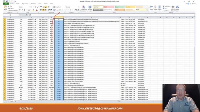 Log Analysis using Excel смотреть онлайн