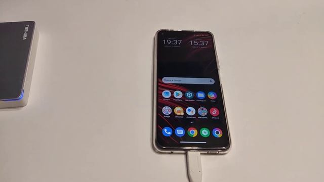 Подключение внешнего жёсткого диска Toshiba Canvio Flex к смартфону POCO X3GT смотреть онлайн