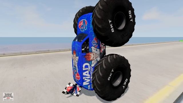 All Cars Crash - EXTREME Yellow Super Ramp for BeamNG Drive Cars | Long Sky Jumps and Crashes смотреть онлайн