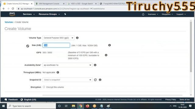 12- AWS Elastic Block Storage EBS, EBS Encryption, Snapshot Lifecycle manager | Tamil смотреть онлайн