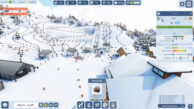 Part 3 We Need....SUPER DANGEROUS PISTES Snowtopia (EARLY ACCESS - FIRST LOOK) Ski Resort Tycoon смотреть онлайн