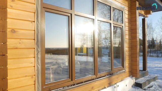 Строительство дома из профилированного бруса. Проект Брум 65 м2 смотреть онлайн