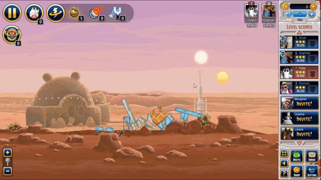 Angry Birds Star Wars: Level 1 (Tatooine) Facebook HD (3 stars) смотреть онлайн