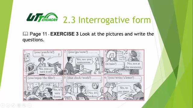 LEVEL 2 UNIT 3 PRESENT CONTINUOUS INTERROGATIV EXERCISE 3 смотреть онлайн