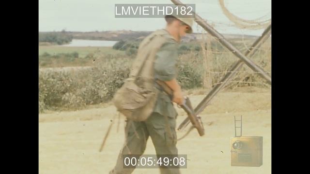 MARINES SET UP FIREBASE, HELICOPTER MAINTENANCE - LMVIETHD182 смотреть онлайн